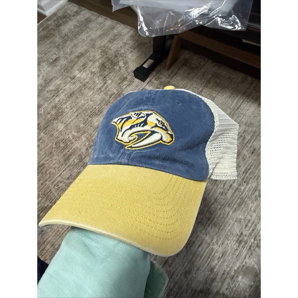 Nashville Predators Hat Strapback American Needle Blue NHL Mesh Trucker Hockey